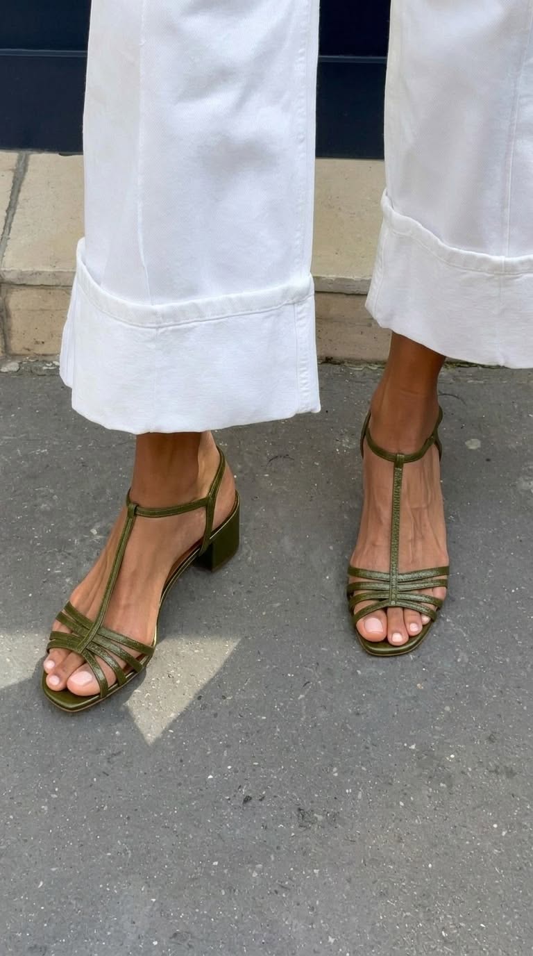 Allegra Golden Strappy Sandals - Rosalie and Grace