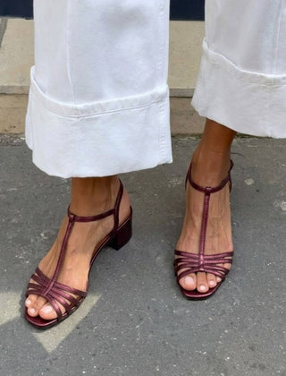 Allegra Golden Strappy Sandals - Rosalie and Grace