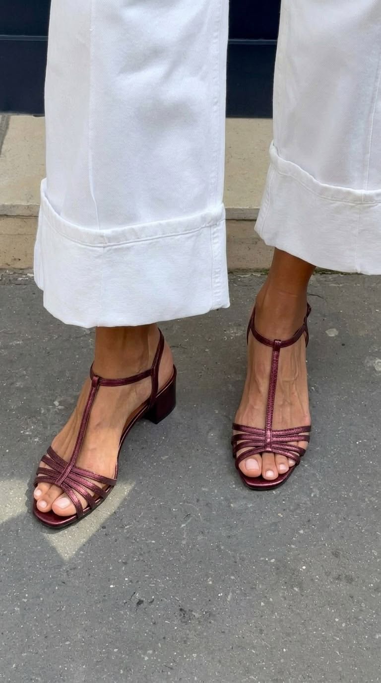 Allegra Golden Strappy Sandals - Rosalie and Grace