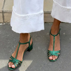 Allegra Golden Strappy Sandals - Rosalie and Grace