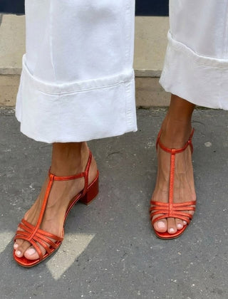 Allegra Golden Strappy Sandals - Rosalie and Grace