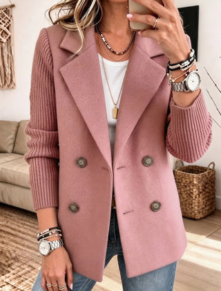 Amelia™ Elegant Cozy Knit Sleeve Blazer - Rosalie and Grace