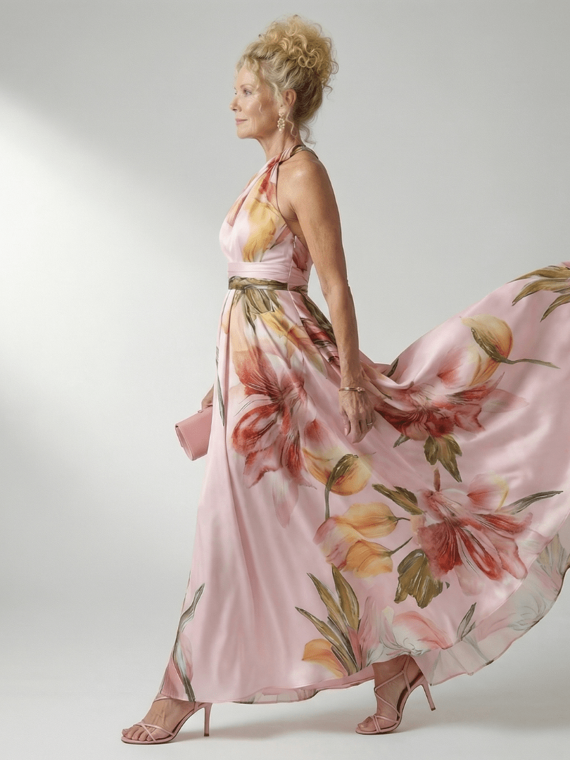 Amiel™ | Light Floral Maxi Dress - Rosalie and Grace