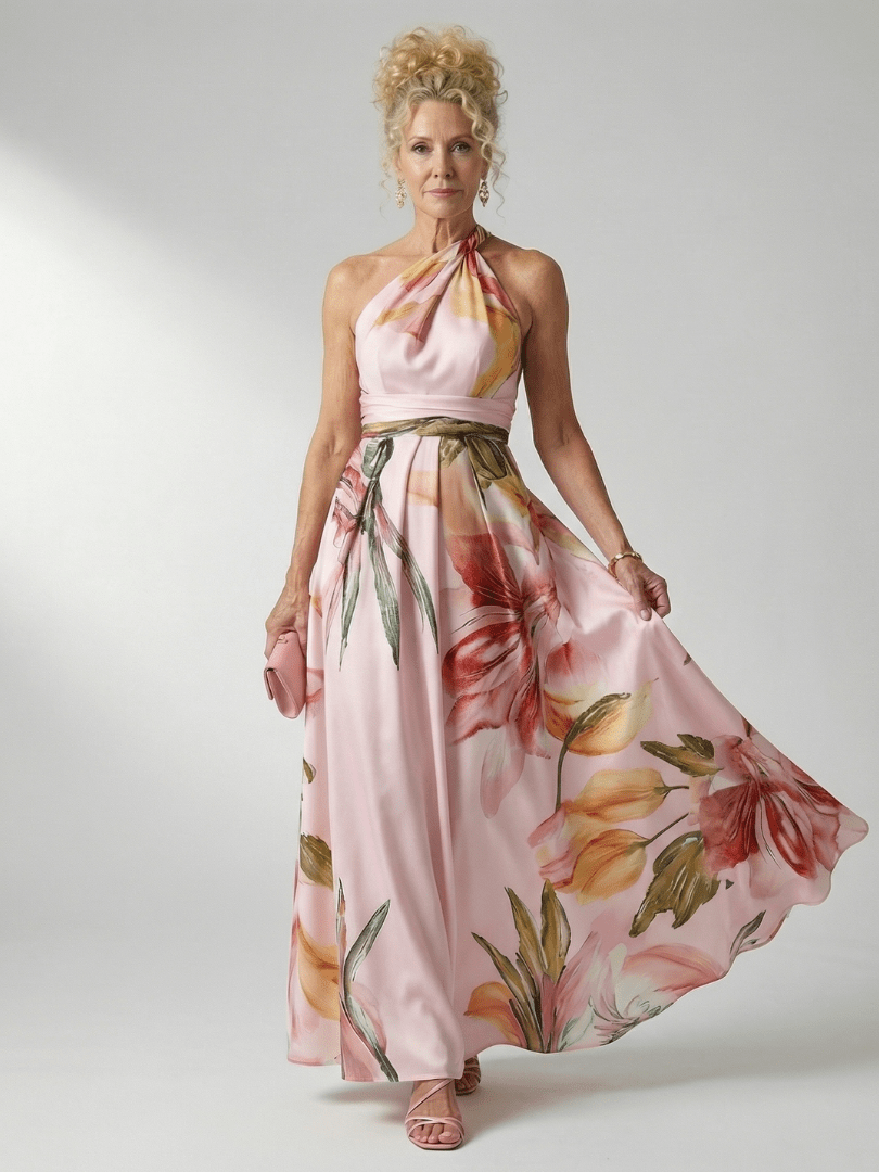 Amiel™ | Light Floral Maxi Dress - Rosalie and Grace