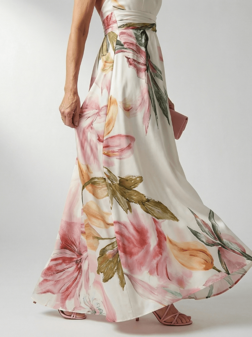 Amiel™ | Light Floral Maxi Dress - Rosalie and Grace