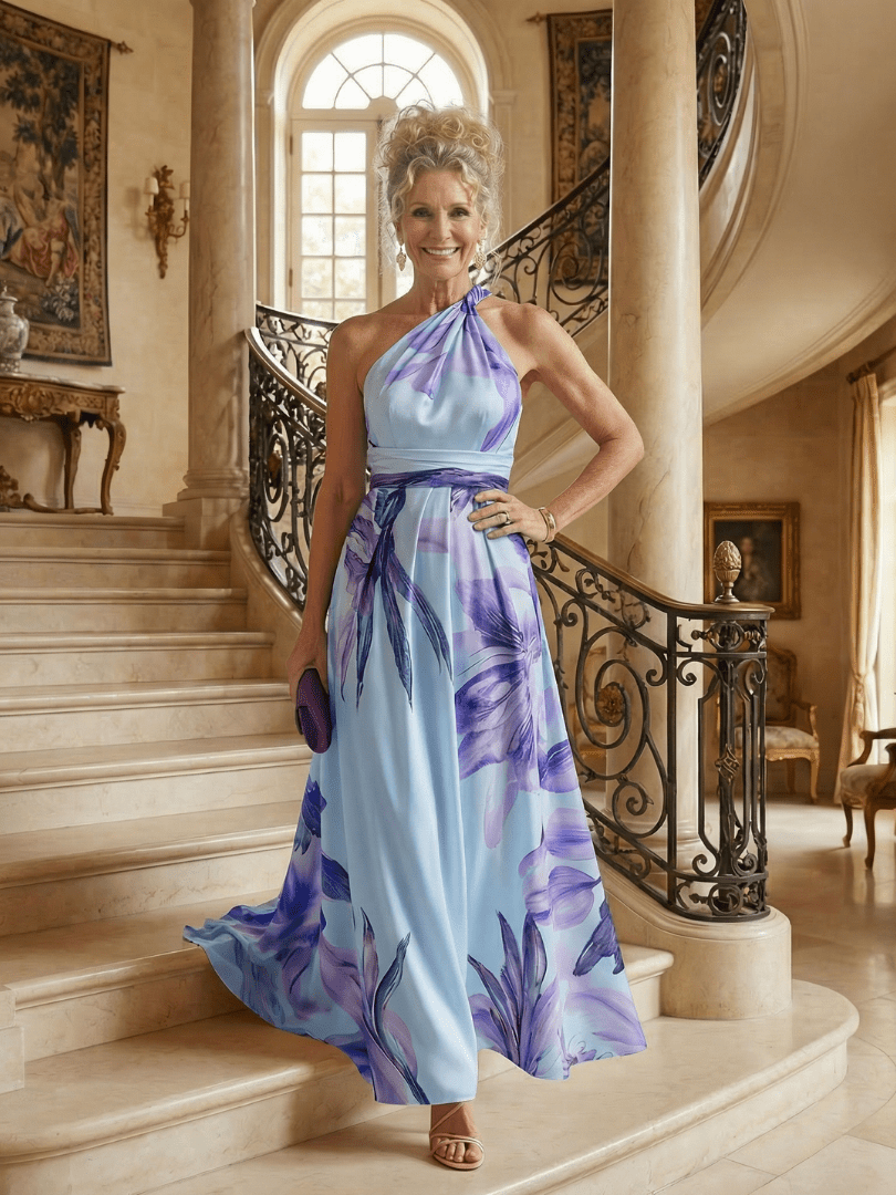 Amiel™ | Light Floral Maxi Dress - Rosalie and Grace