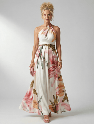 Amiel™ | Light Floral Maxi Dress - Rosalie and Grace