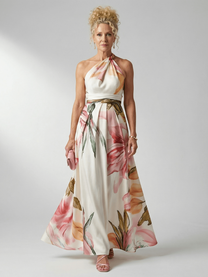 Amiel™ | Light Floral Maxi Dress - Rosalie and Grace