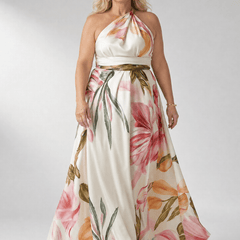 Amiel™ | Light Floral Maxi Dress - Rosalie and Grace