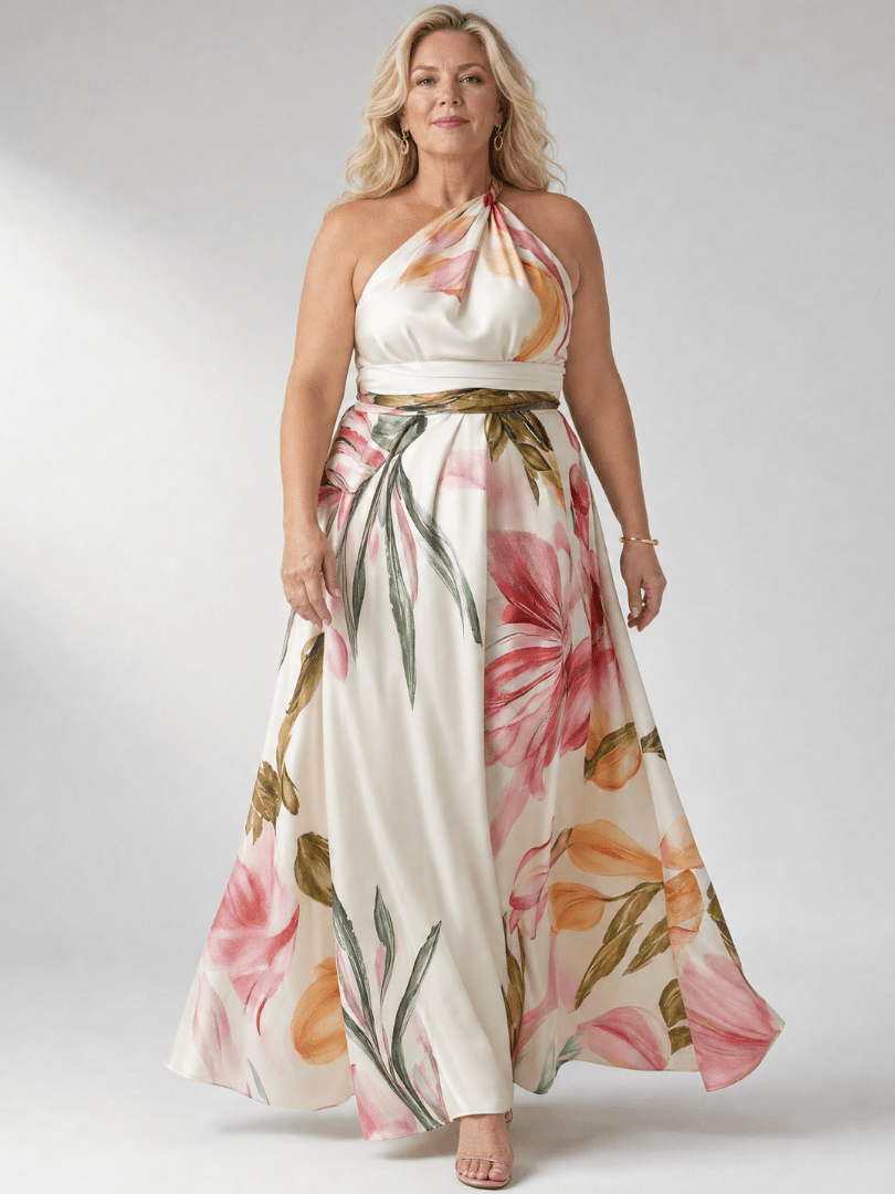 Amiel™ | Light Floral Maxi Dress - Rosalie and Grace