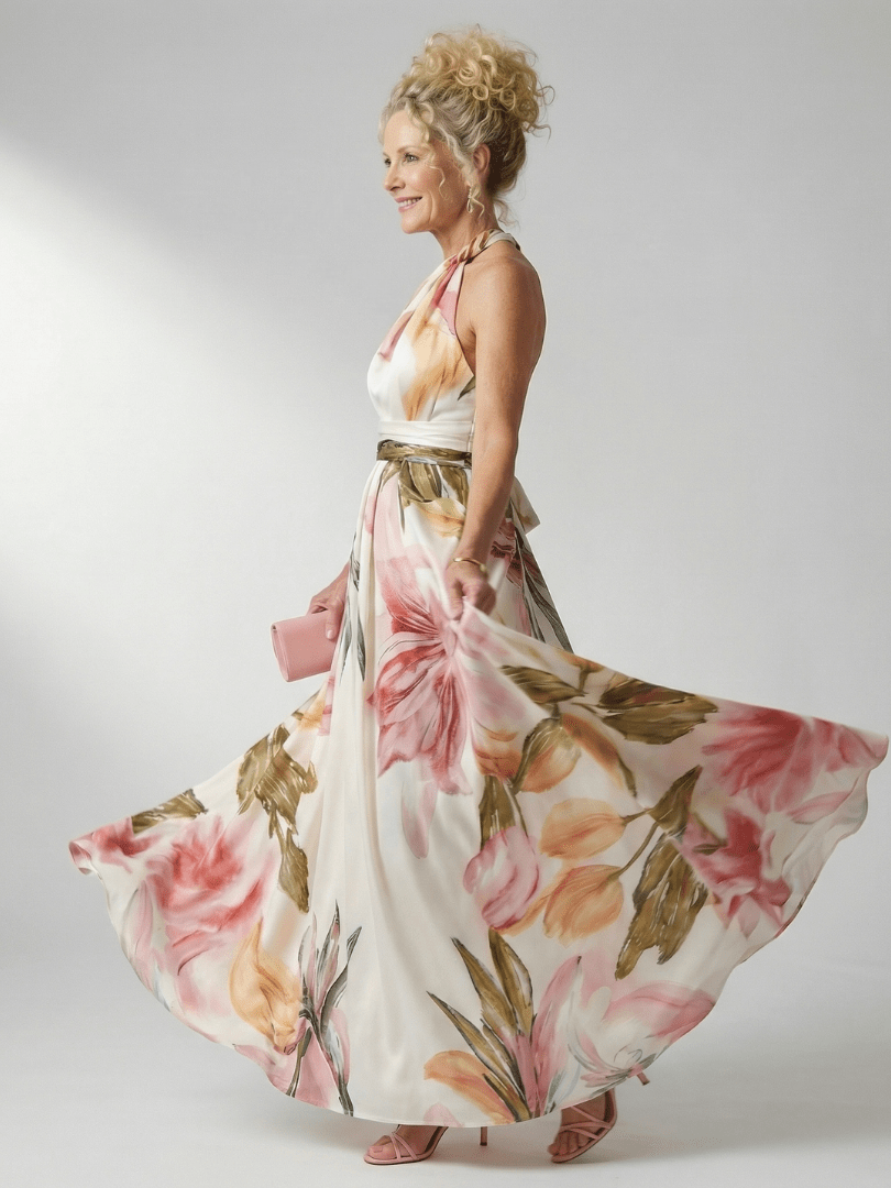 Amiel™ | Light Floral Maxi Dress - Rosalie and Grace