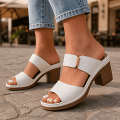 Antonella - Leather Quilted Heels - Rosalie and Grace