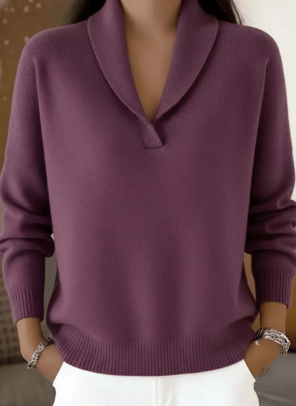 Antonine™ | V-Neck Sweater - Rosalie and Grace