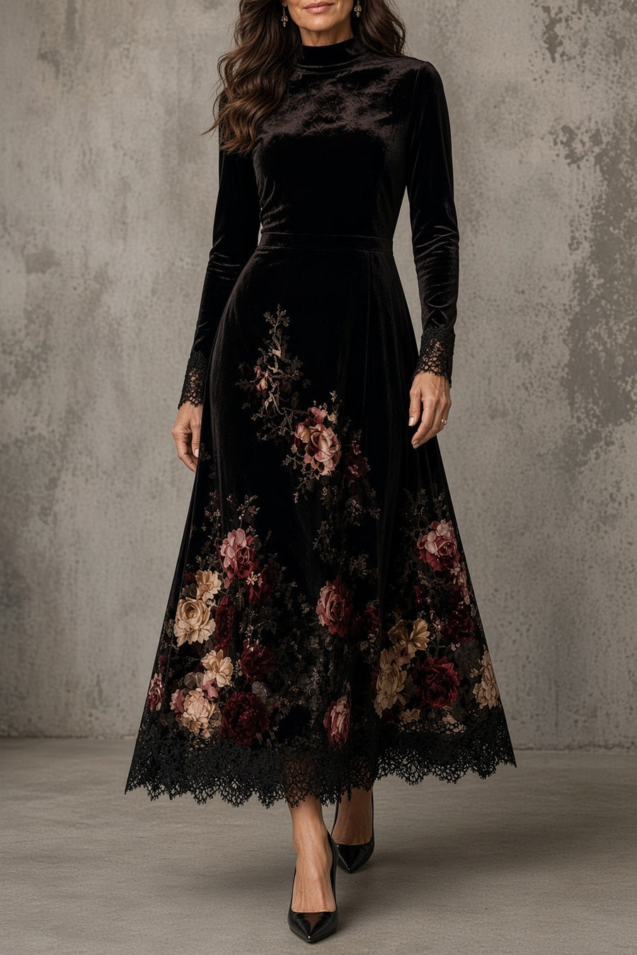 Ava™ Velvet Dress – Black - Rosalie and Grace