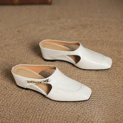 Avella Leather Mules - Rosalie and Grace
