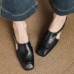 Avella Leather Mules - Rosalie and Grace