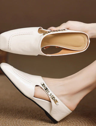 Avella Leather Mules - Rosalie and Grace