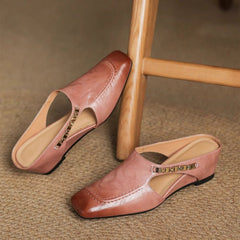 Avella Leather Mules - Rosalie and Grace