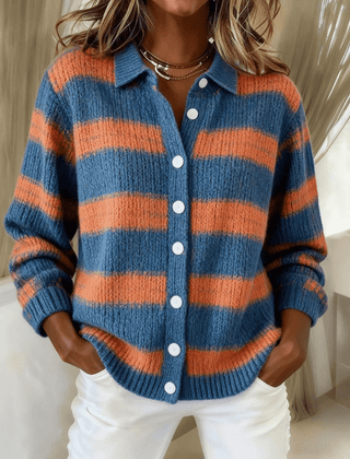 Avonelle™ | Striped Knitted Cardigan - Rosalie and Grace