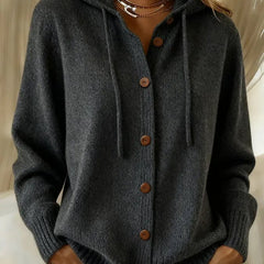 Brenda™ | Cozy Button Cardigan Hoodie - Rosalie and Grace