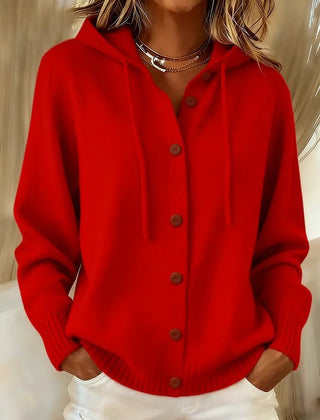 Brenda™ | Cozy Button Cardigan Hoodie - Rosalie and Grace