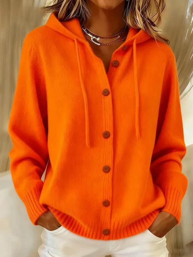 Brenda™ | Cozy Button Cardigan Hoodie - Rosalie and Grace