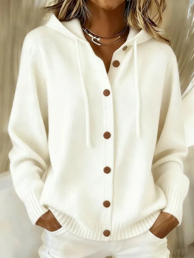 Brenda™ | Cozy Button Cardigan Hoodie - Rosalie and Grace