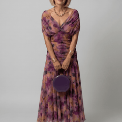 Calen™ | Off Shoulder Flow Midi Dress - Rosalie and Grace
