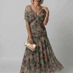 Calen™ | Off Shoulder Flow Midi Dress - Rosalie and Grace