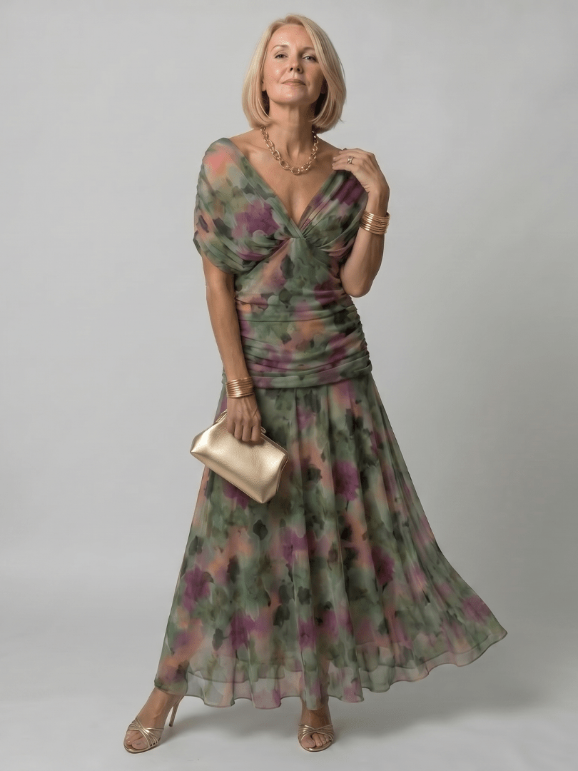 Calen™ | Off Shoulder Flow Midi Dress - Rosalie and Grace