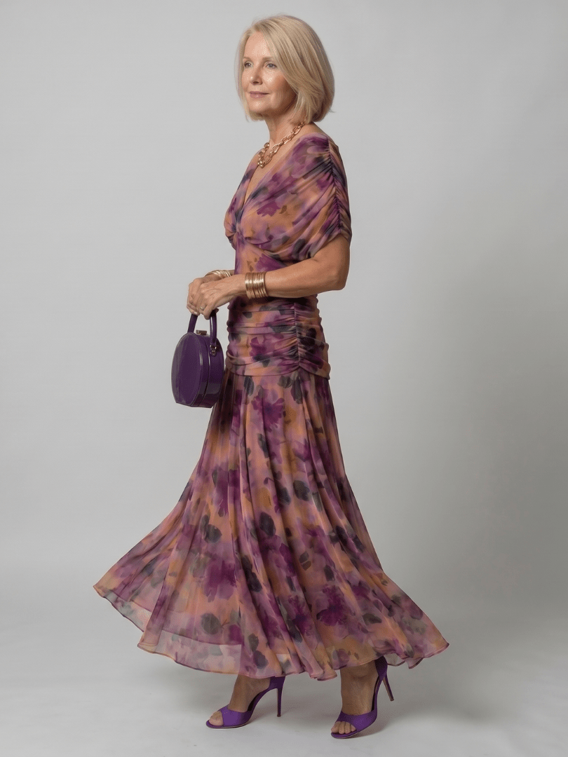 Calen™ | Off Shoulder Flow Midi Dress - Rosalie and Grace