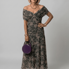 Calen™ | Off Shoulder Flow Midi Dress - Rosalie and Grace
