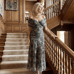 Calen™ | Off Shoulder Flow Midi Dress - Rosalie and Grace