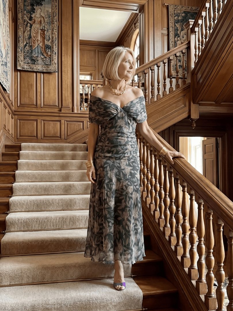 Calen™ | Off Shoulder Flow Midi Dress - Rosalie and Grace