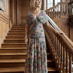 Calen™ | Off Shoulder Flow Midi Dress - Rosalie and Grace