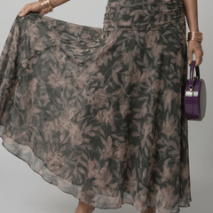 Calen™ | Off Shoulder Flow Midi Dress - Rosalie and Grace