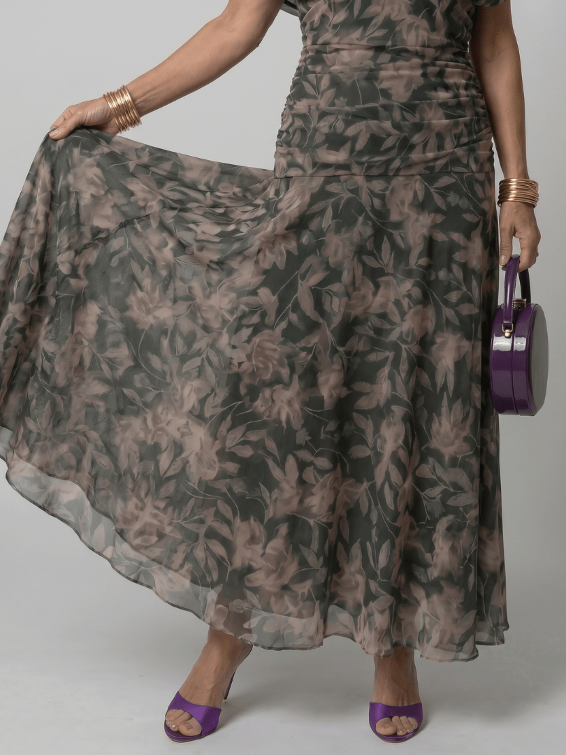 Calen™ | Off Shoulder Flow Midi Dress - Rosalie and Grace