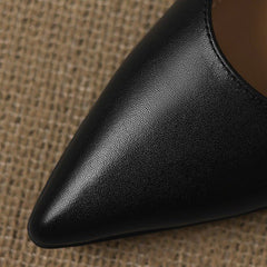 Calenne Leather Kitten Heels - Rosalie and Grace