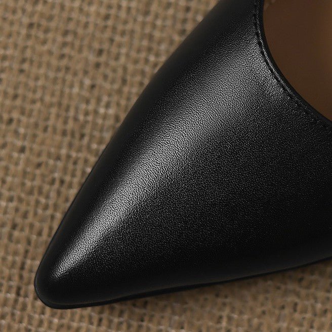 Calenne Leather Kitten Heels - Rosalie and Grace