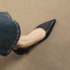 Calenne Leather Kitten Heels - Rosalie and Grace