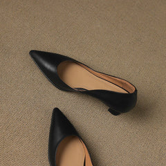 Calenne Leather Kitten Heels - Rosalie and Grace