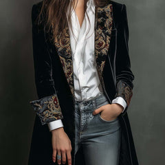 Camille™ Elegant Fitted Long Blazer - Rosalie and Grace