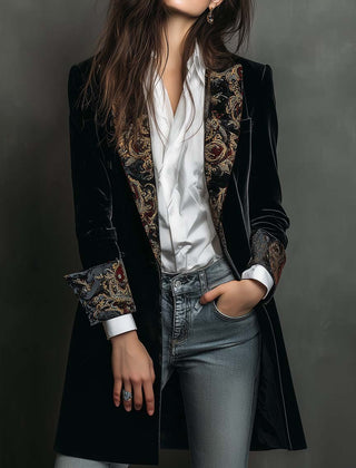 Camille™ Elegant Fitted Long Blazer - Rosalie and Grace