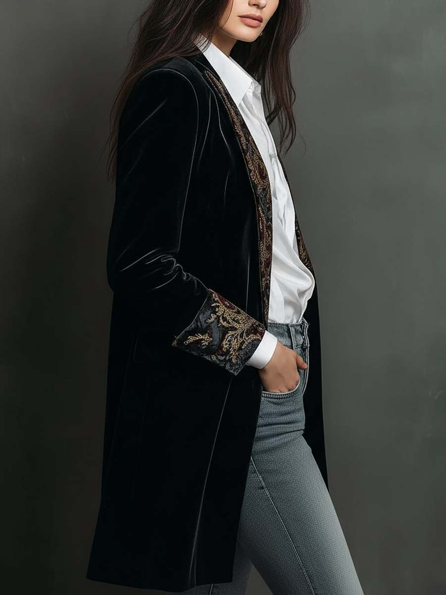 Camille™ Elegant Fitted Long Blazer - Rosalie and Grace