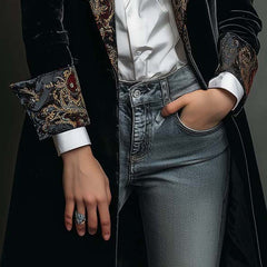 Camille™ Elegant Fitted Long Blazer - Rosalie and Grace