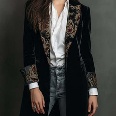Camille™ Elegant Fitted Long Blazer - Rosalie and Grace