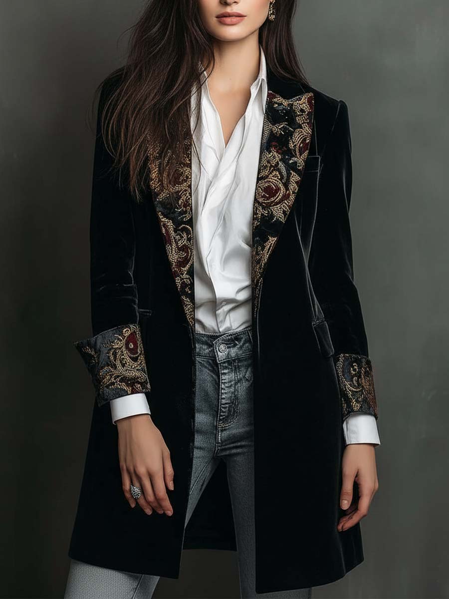 Camille™ Elegant Fitted Long Blazer - Rosalie and Grace