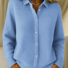 Camille™ | Textured Knit Button-Up Cardigan - Rosalie and Grace