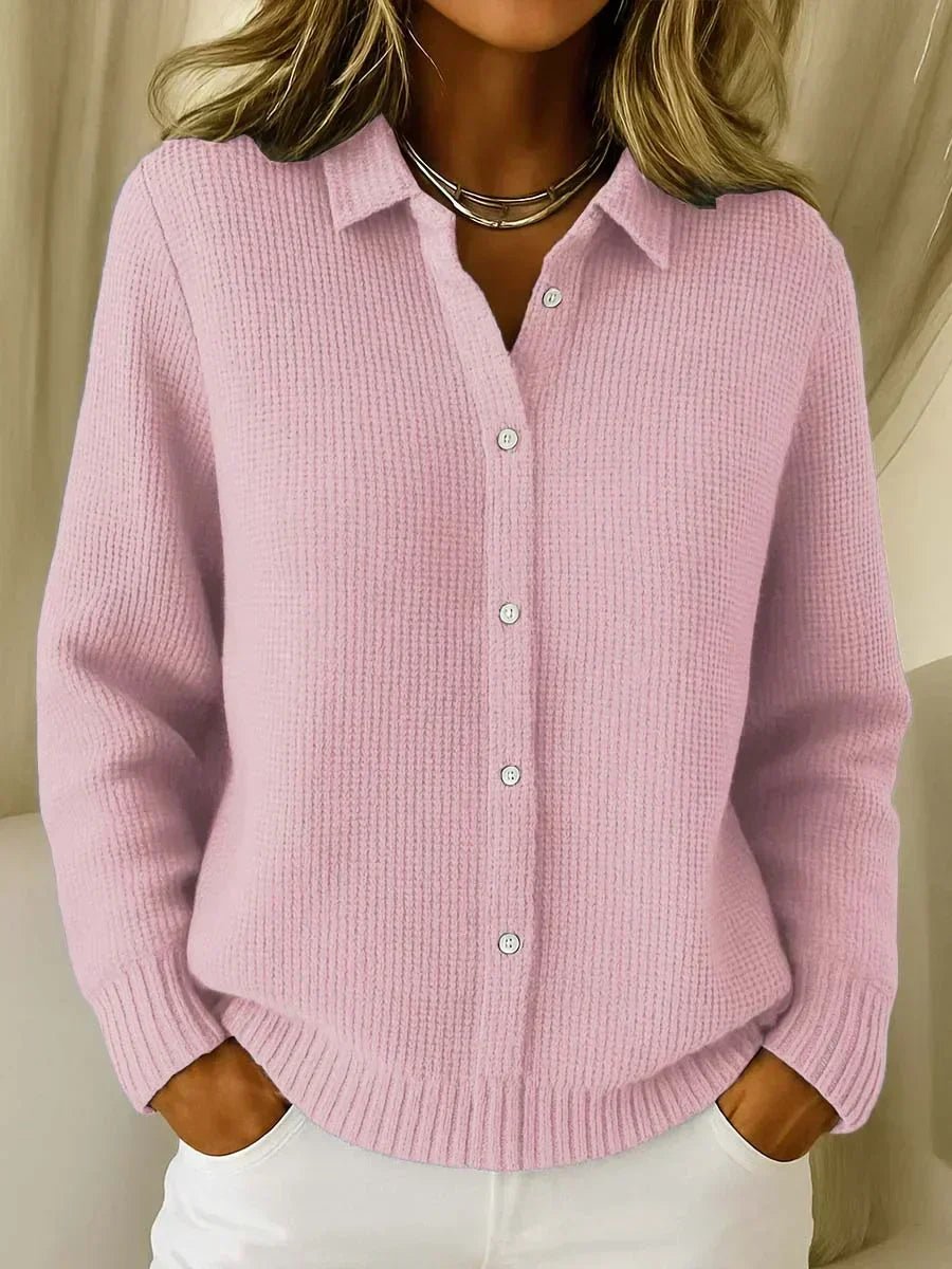 Camille™ | Textured Knit Button-Up Cardigan - Rosalie and Grace