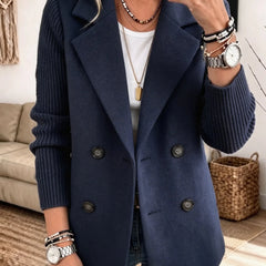 Carla™ Elegant Cozy Knit Sleeve Blazer - Rosalie and Grace